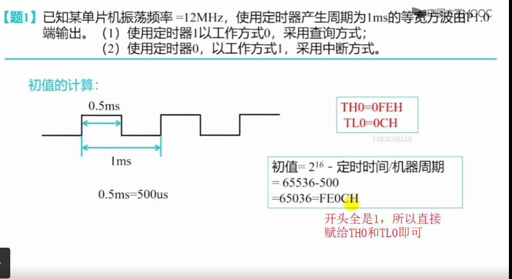 定时器/计数器例题