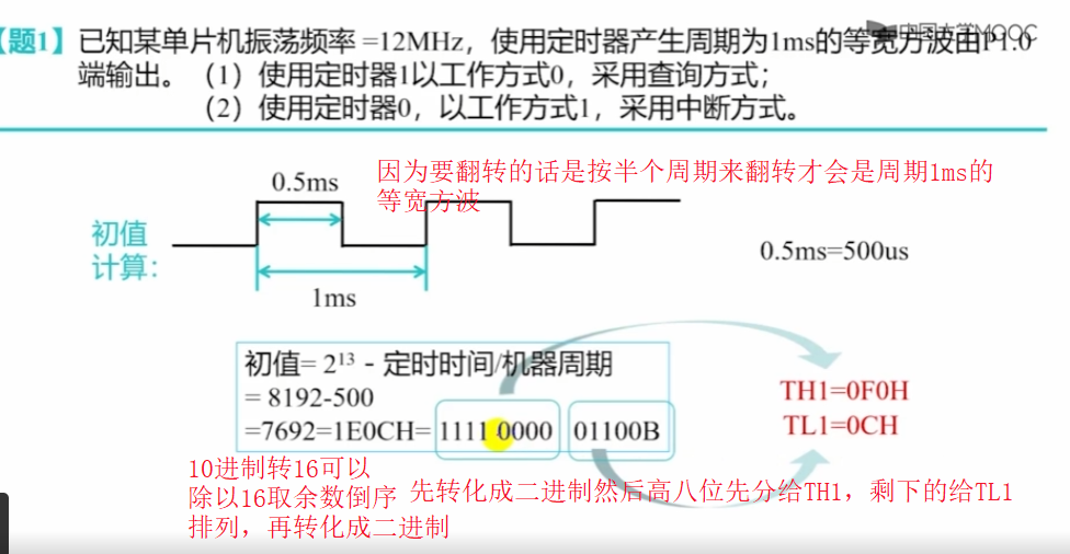 定时器/计数器例题